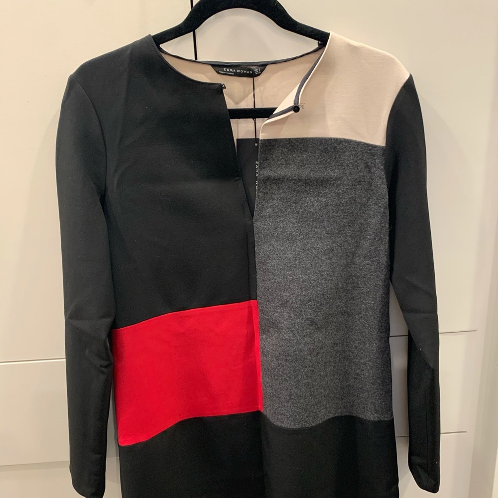 BRAND NEW WITH TAGS Zara Colorblock Dress